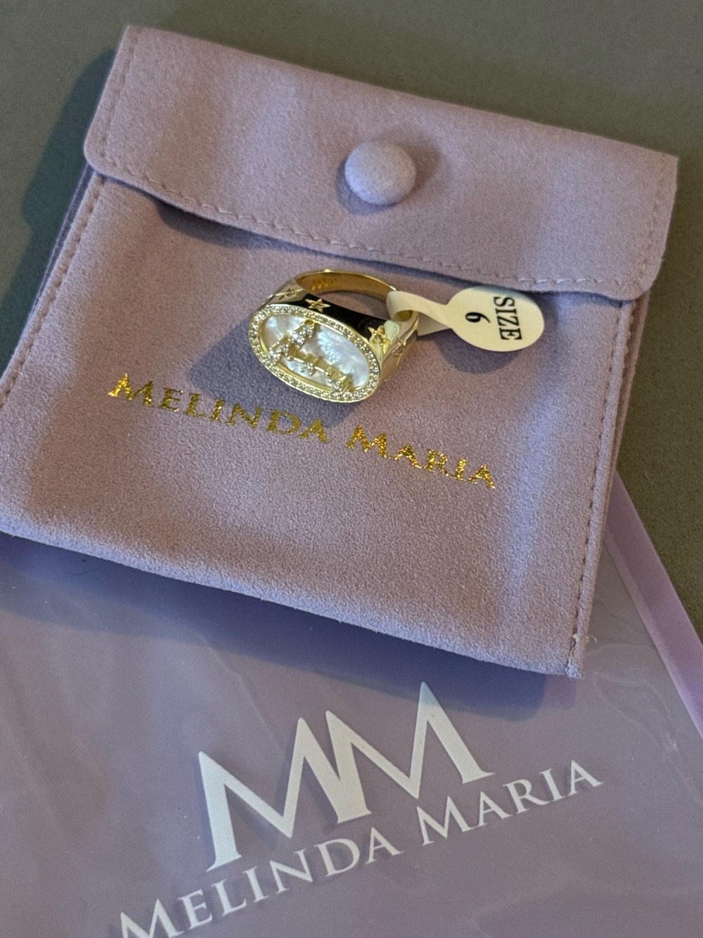 Melinda Maria Zodiac ring Pisces , size 6